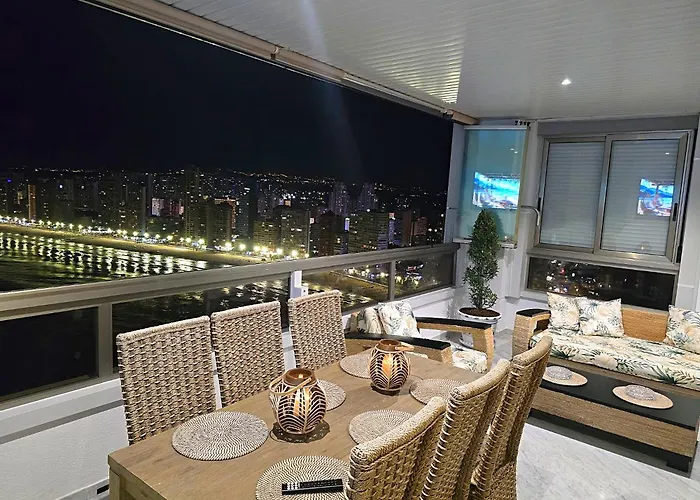 דירה First Line Vip Tree Bedrooms With Spectacular View בנידורם